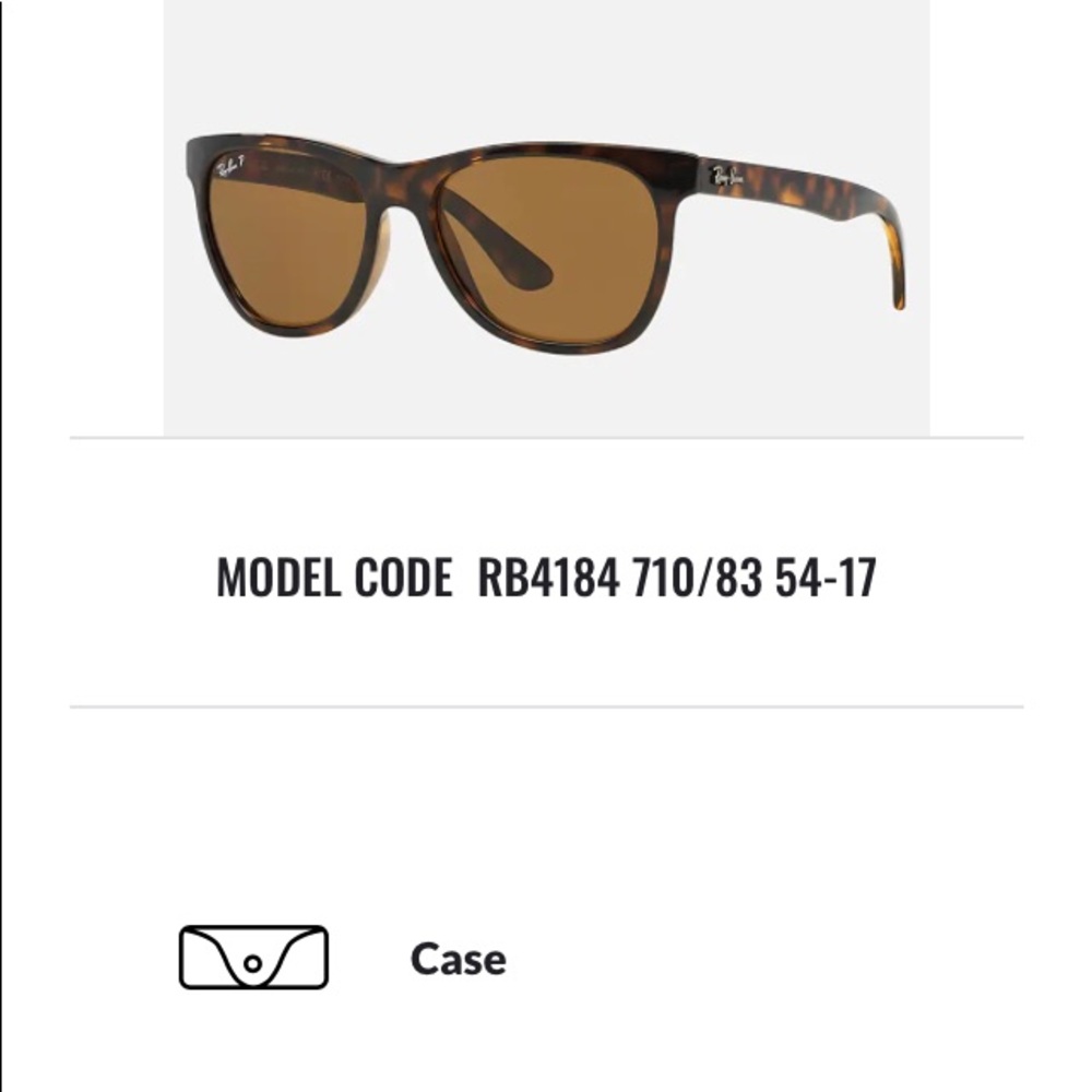 Ray-Ban wayfarer RB4184 Dark Havana polarized Sunglasses - Picture 6 of 7